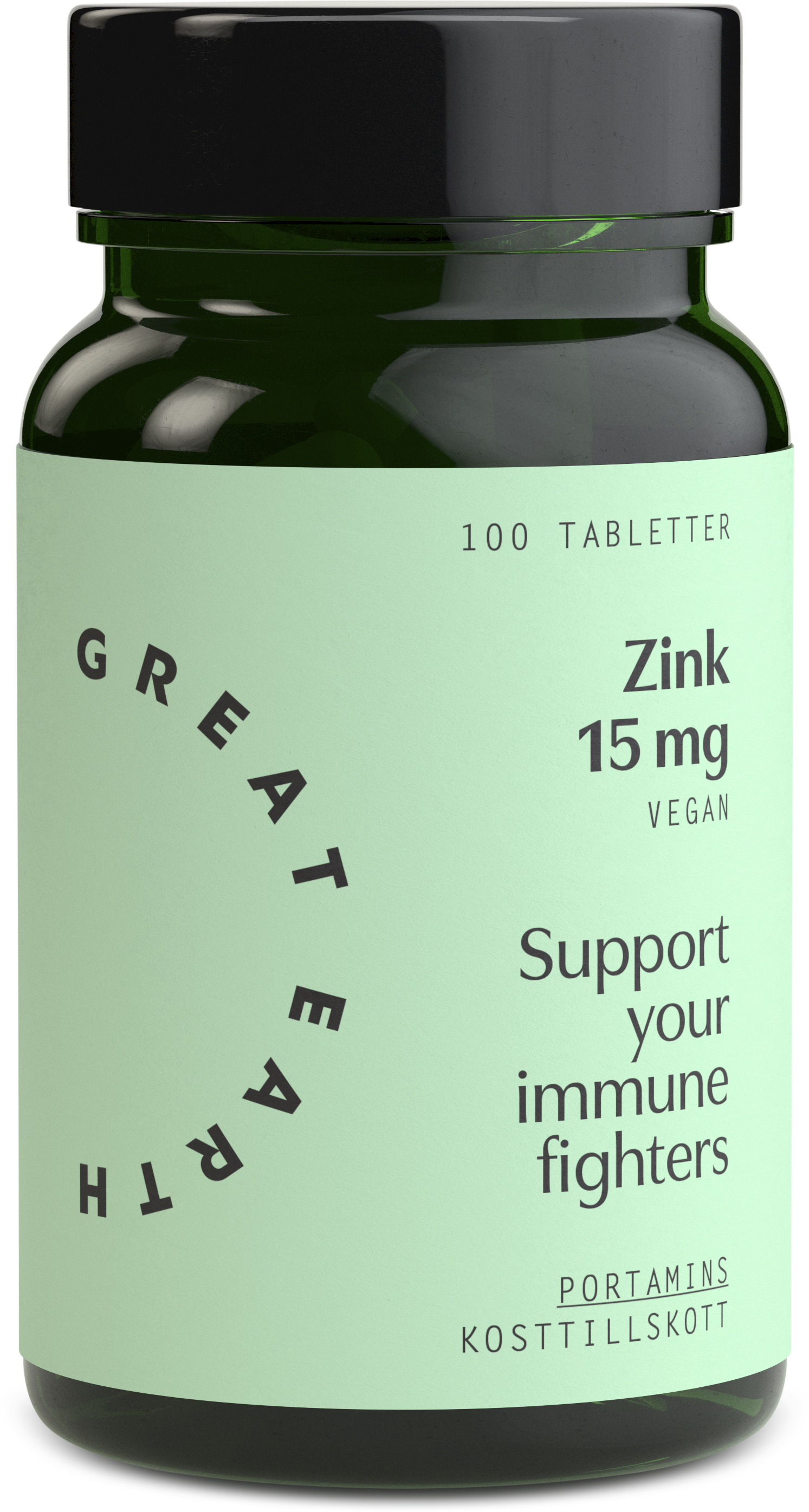 Great Earth Zink 15 mg 100 tabletter