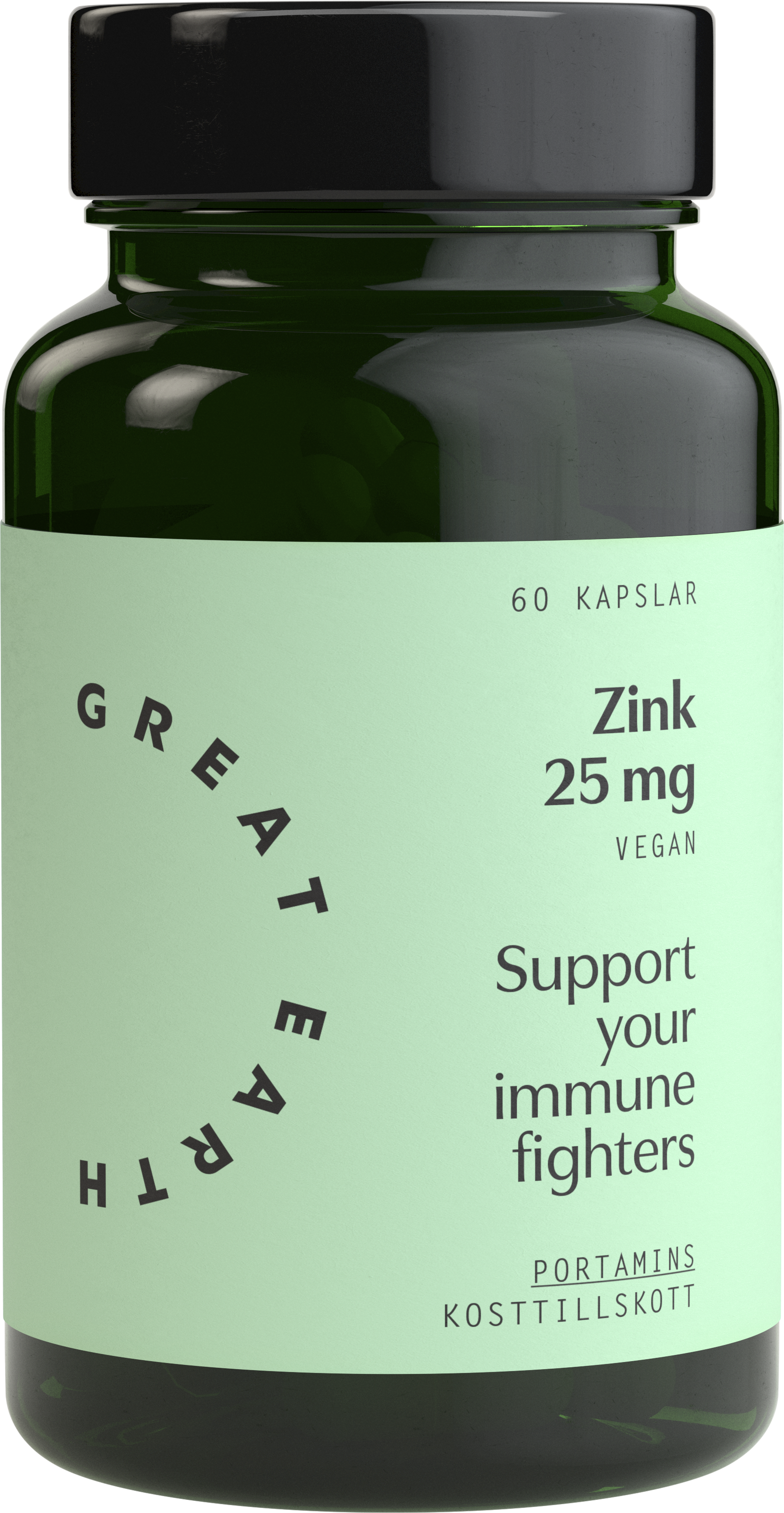 Great Earth Zinc 25 mg 60 kapslar