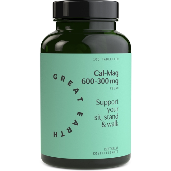 Great Earth Super Cal-Mag 600 mg/300 mg 100 tabletter