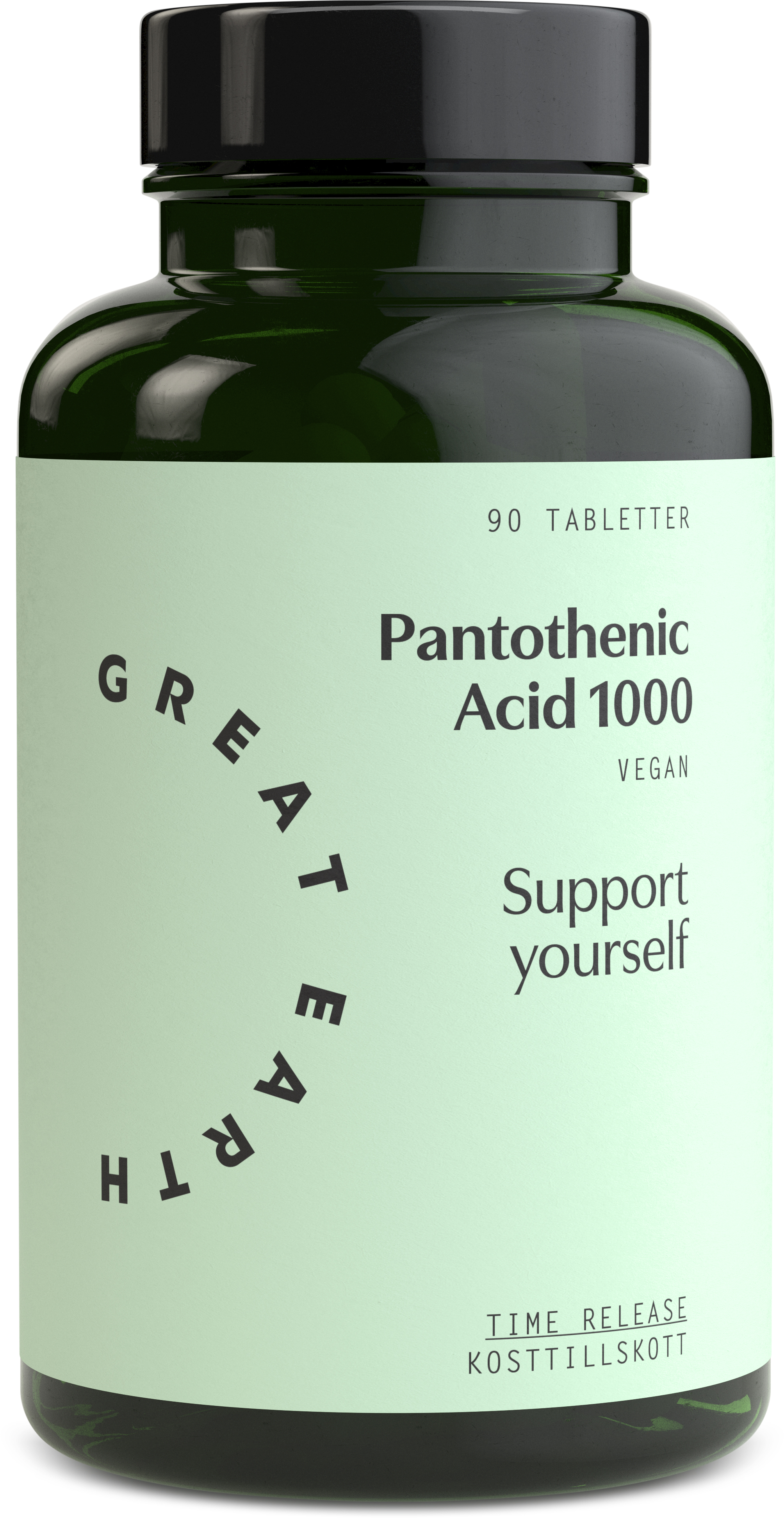 Great Earth Pantothenic Acid 90 tabletter