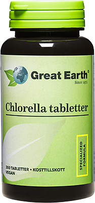 Great Earth Chlorella 200 mg 300 tabletter