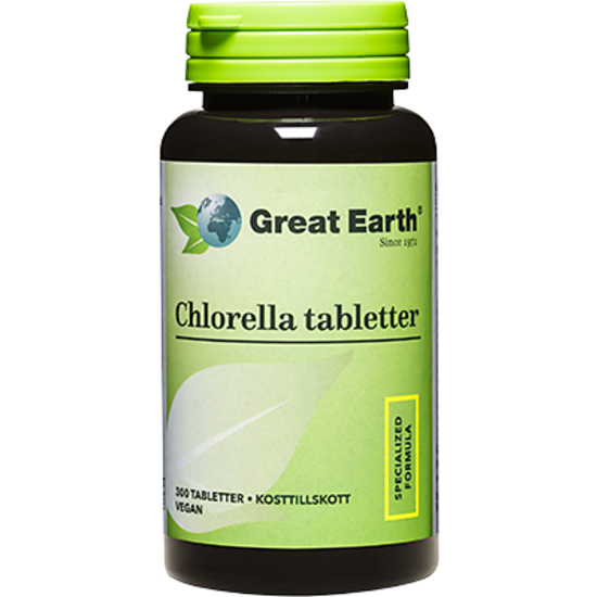 Great Earth Chlorella 200 mg 300 tabletter