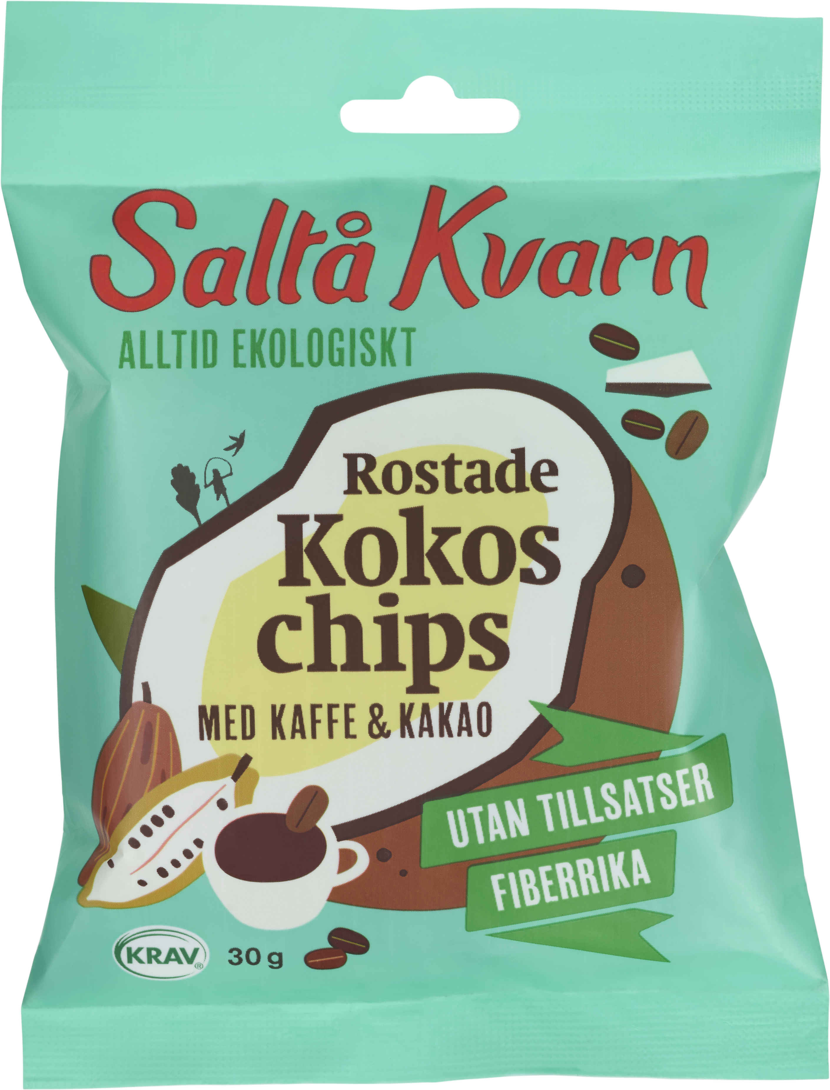 Saltå Kvarn Kokoschips Kaffe & Kakao 30 g