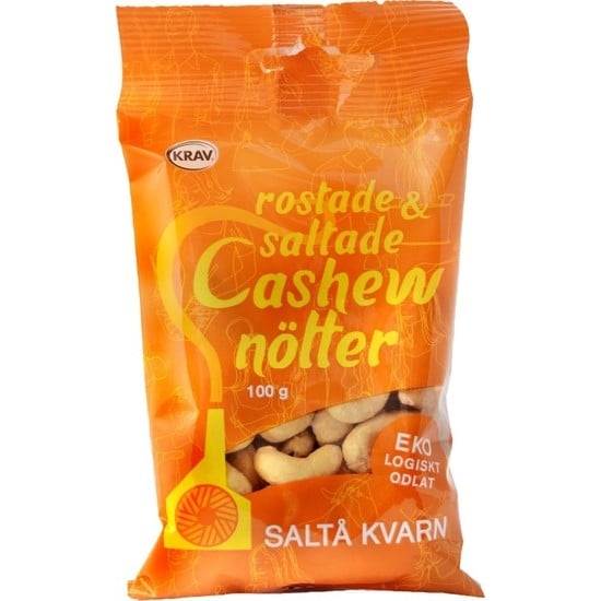 Saltå Kvarn Rostade och Saltade Cashewnötter 100 g