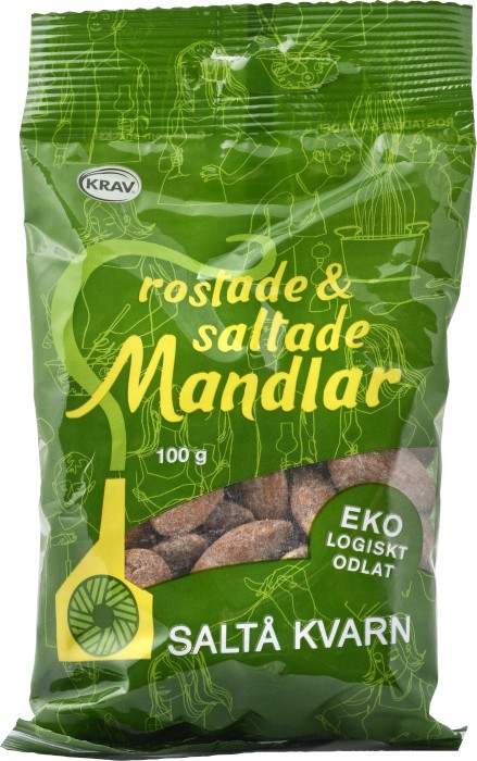 Saltå Kvarn Rostade & Saltade Mandlar 100 g
