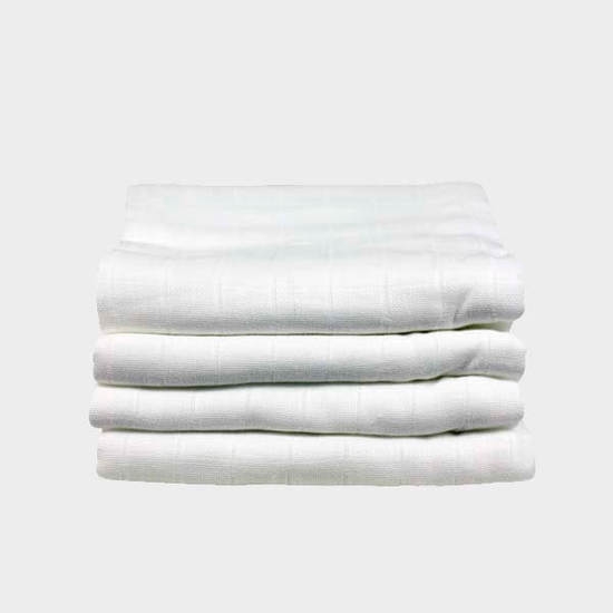 Vimse Muslin squares white 70x70 4 st