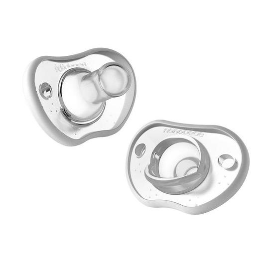Nanobébé Flexy Napp Silikon 3 mån+ Vit 2 st