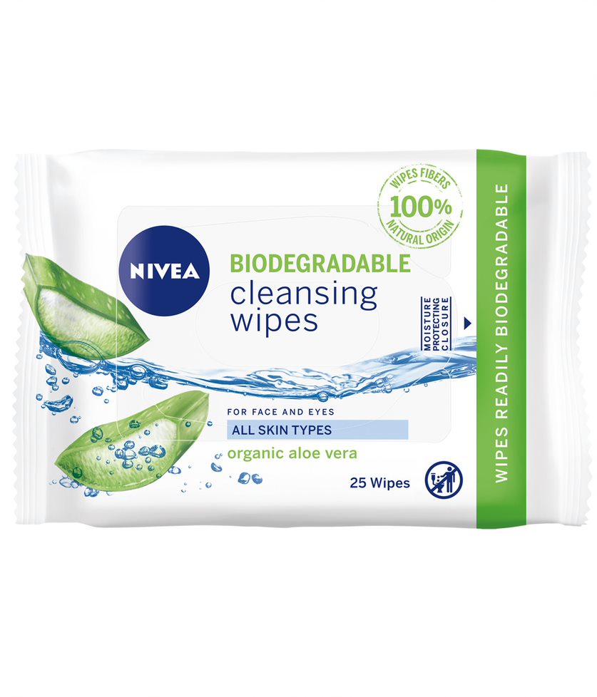 NIVEA Biodegradable Cleansing Wipes 25 st