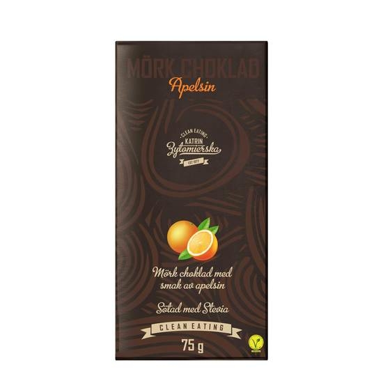 Clean Eating Mörkchoklad Apelsin 75 g