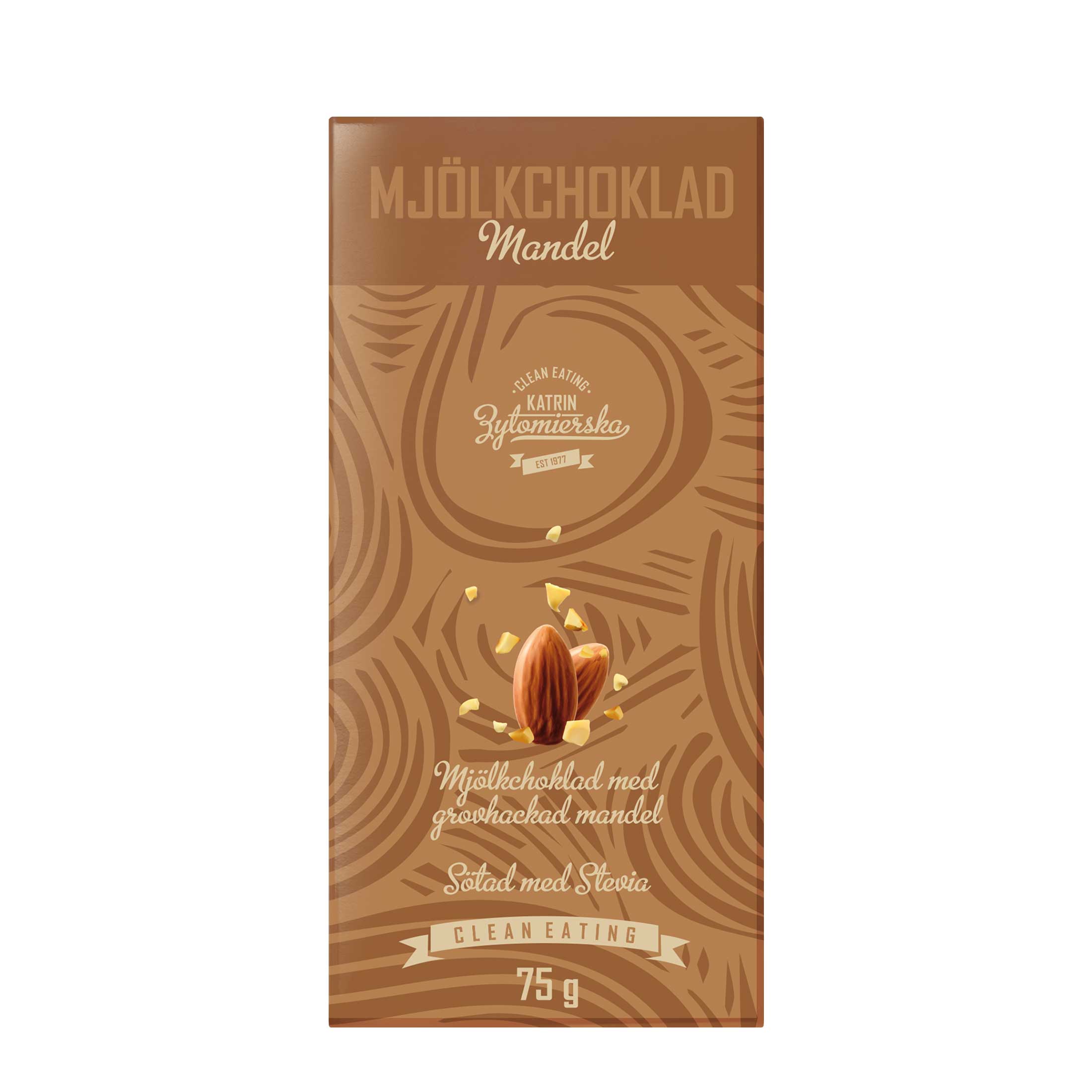 Clean Eating Mjölkchoklad Mandel 75 g