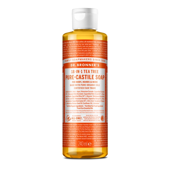 Dr. Bronner's Pure Castile Liquid Soap Tea Tree 240 ml