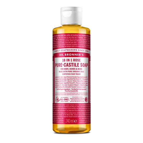 Dr. Bronner's Pure Castile Liquid Soap Rose 240 ml