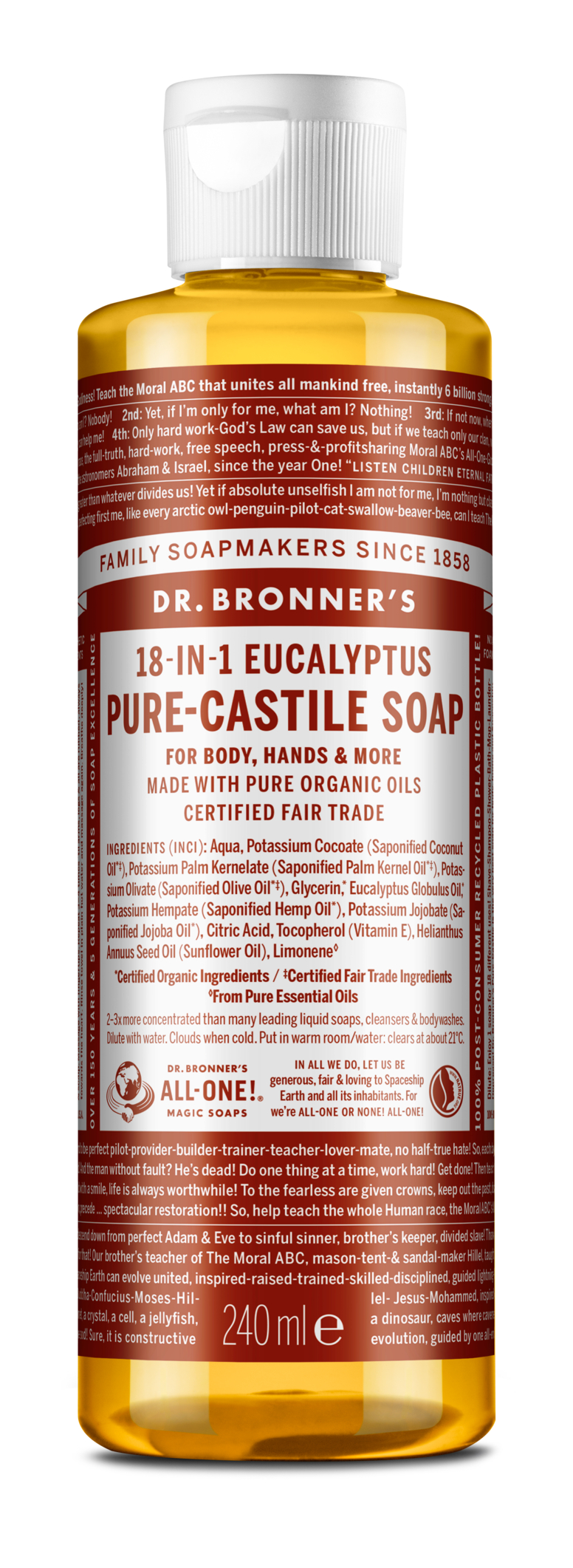 Dr. Bronner’s Eucalyptus Liquid Soap 240 ml