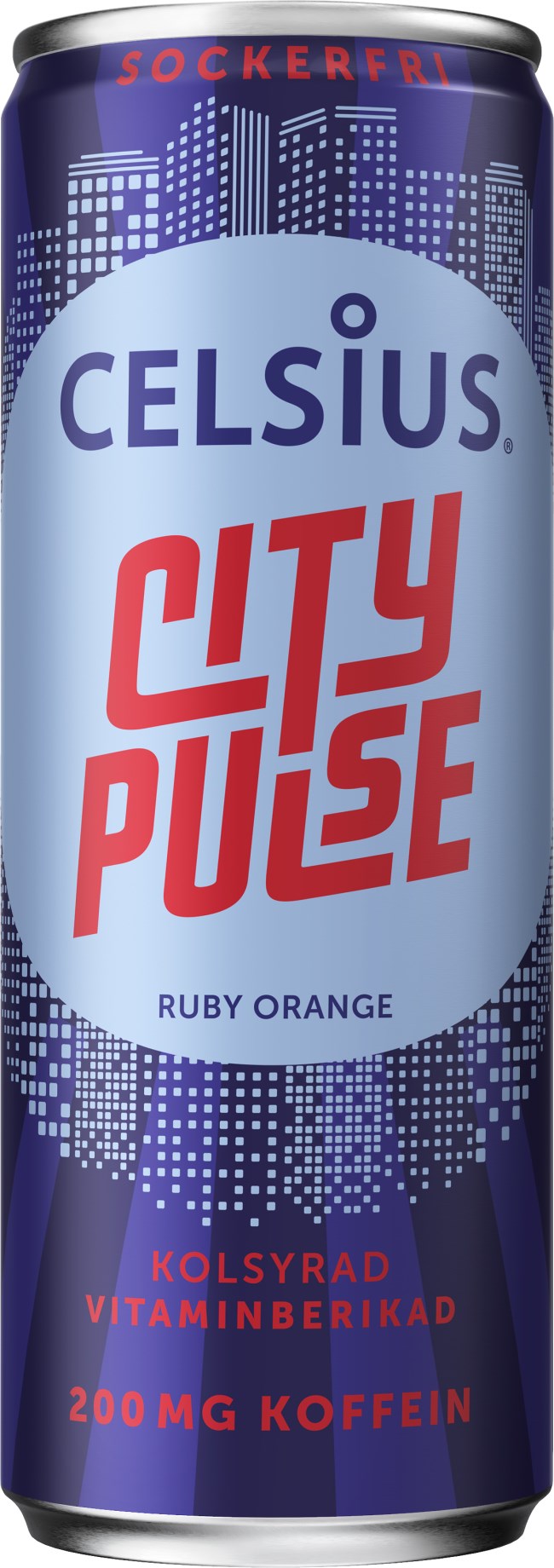 Celsius City Pulse Ruby Orange 355 ml