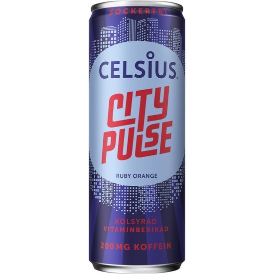 Celsius City Pulse Ruby Orange 355 ml