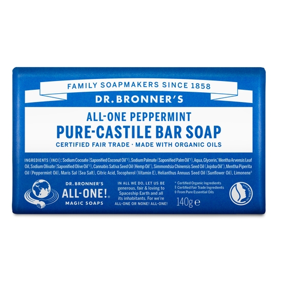 Dr. Bronner's Magic Bar Soap Peppermint 140 g