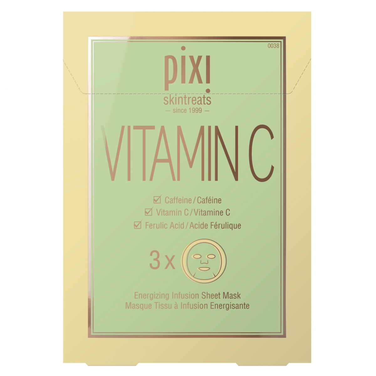 Pixi Vitamin-C Energizing Sheet Mask x3
