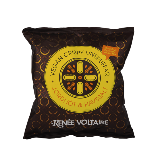 Renée Voltaire Vegan Crispy Linspuffar Jordnöt & Havssalt EKO 60 g