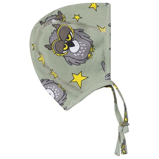 Tao & Friends New born hat multi-animal Ugglan Grön