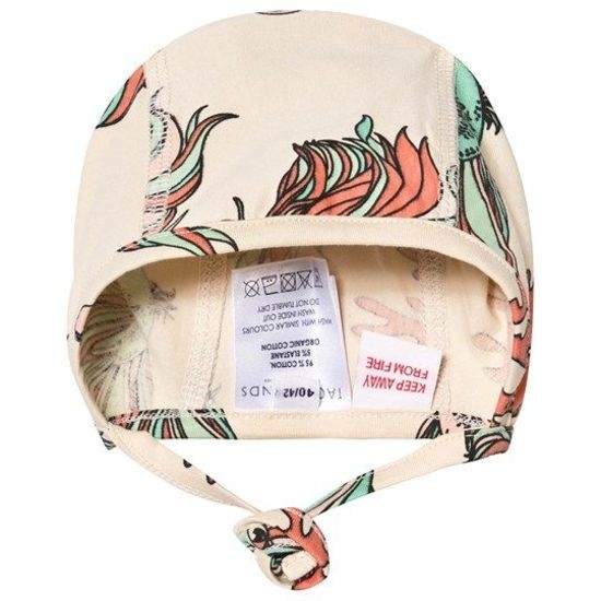 Tao & Friends New born hat multi-animal Fisken Beige