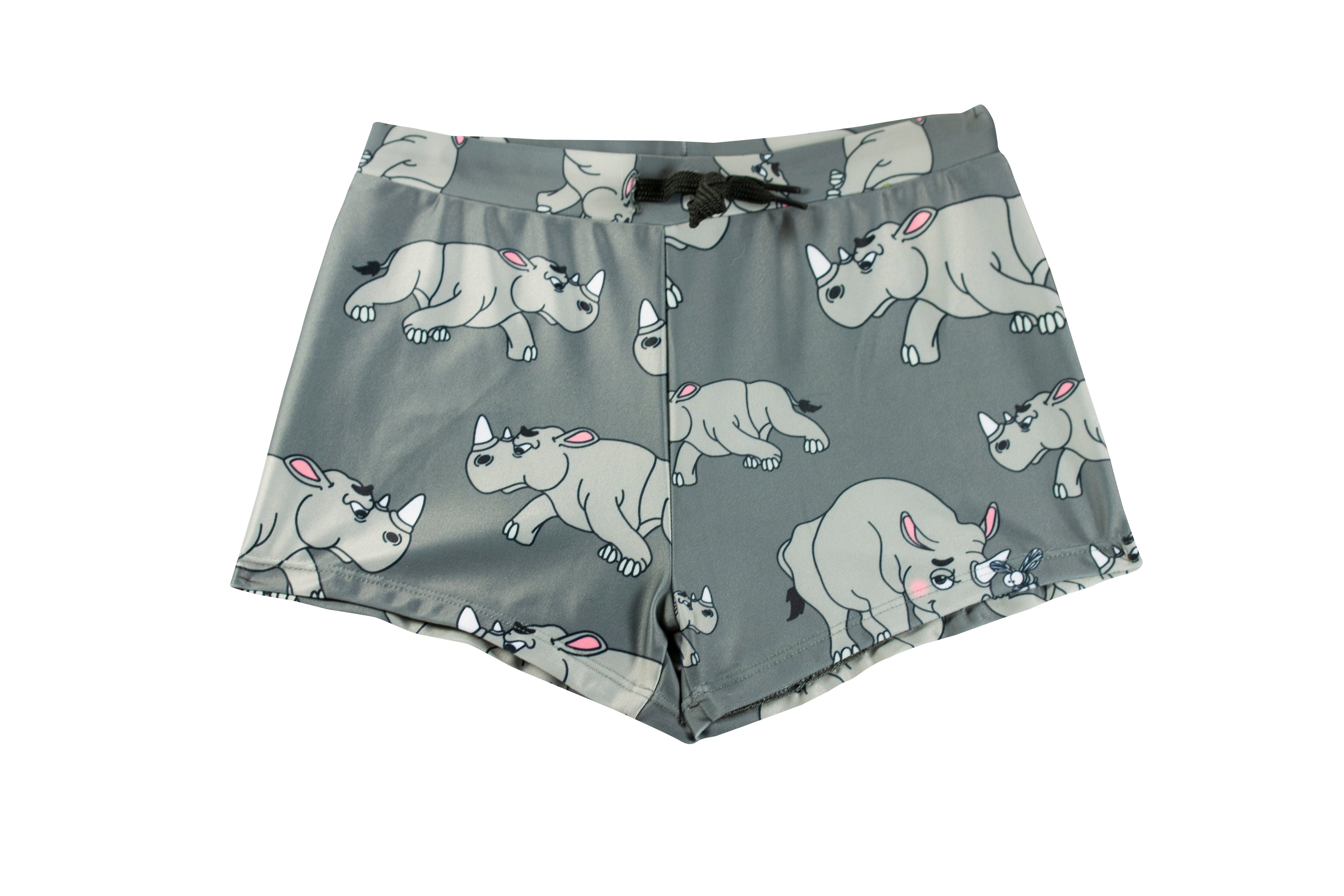 Tao & Friends Swim trunks multi-animal Noshörningen Mörkgrå 92/98 cm