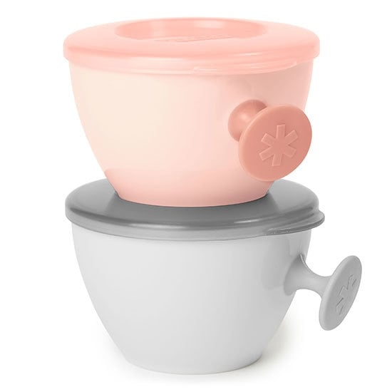 Skip Hop Easy-Grab Matningsskål Grå/Korall 2-pack