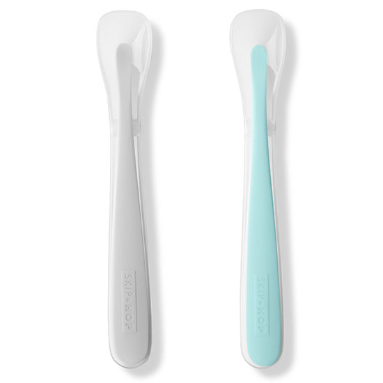 Skip Hop Easy-Feed Matningssked Grå/Turkos 2-pack