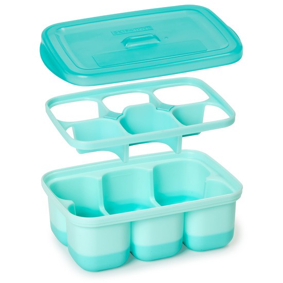 Skip Hop Easy-Fill Portionsform Grå/Turkos 2-pack