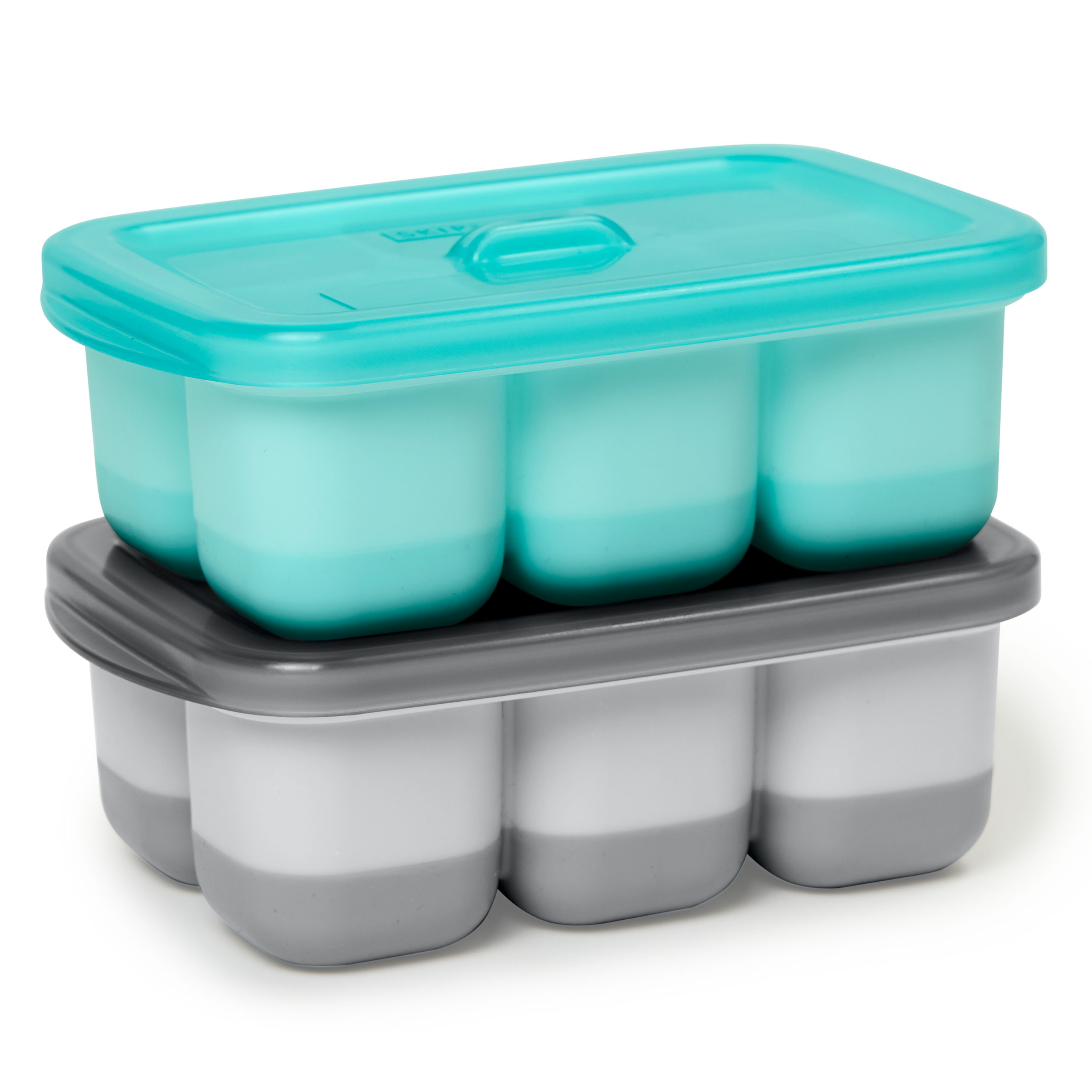 Skip Hop Easy-Fill Portionsform Grå/Turkos 2-pack