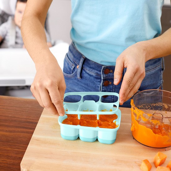 Skip Hop Easy-Fill Portionsform Grå/Turkos 2-pack