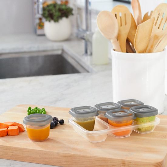 Skip Hop Easy-Store Förvaringsburkar Grå 60 ml