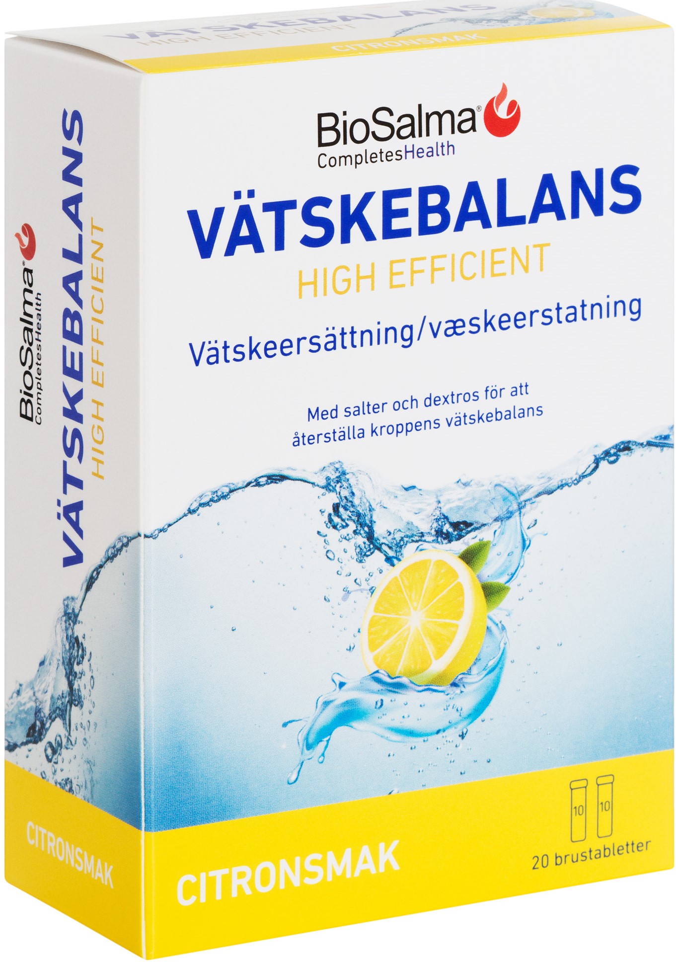 BioSalma Vätskebalans Citron 2x10 brustabletter
