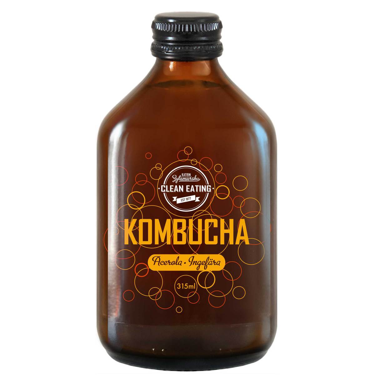 Clean Eating Kombucha Acerola Ingefära 315 ml