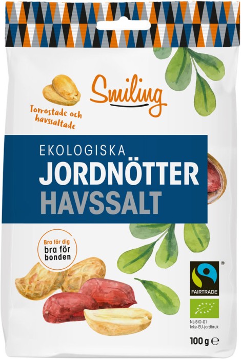 Smiling Jordnötter Havssalt 100 g