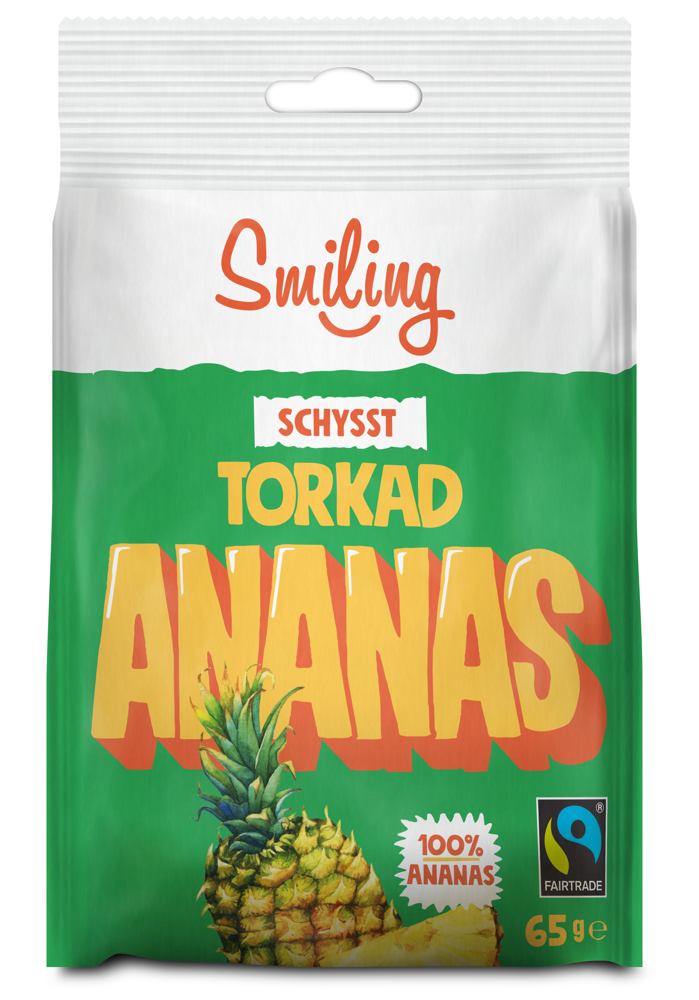 Smiling Torkad Ananas 65 g