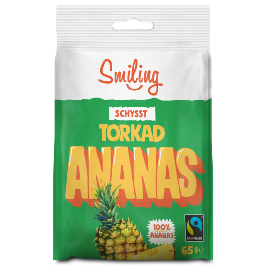 Smiling Torkad Ananas 65 g