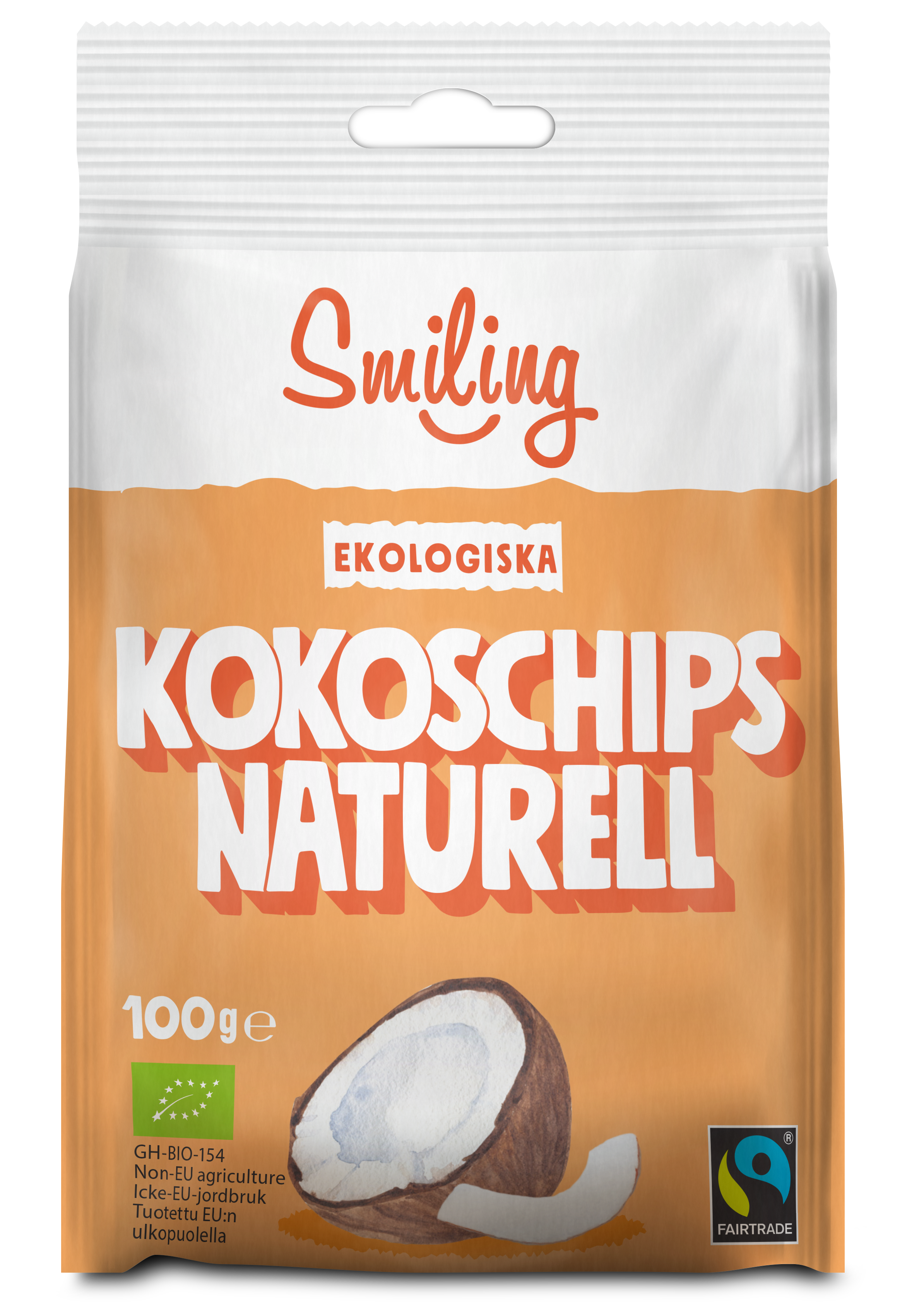Smiling Kokoschips Naturell 100 g