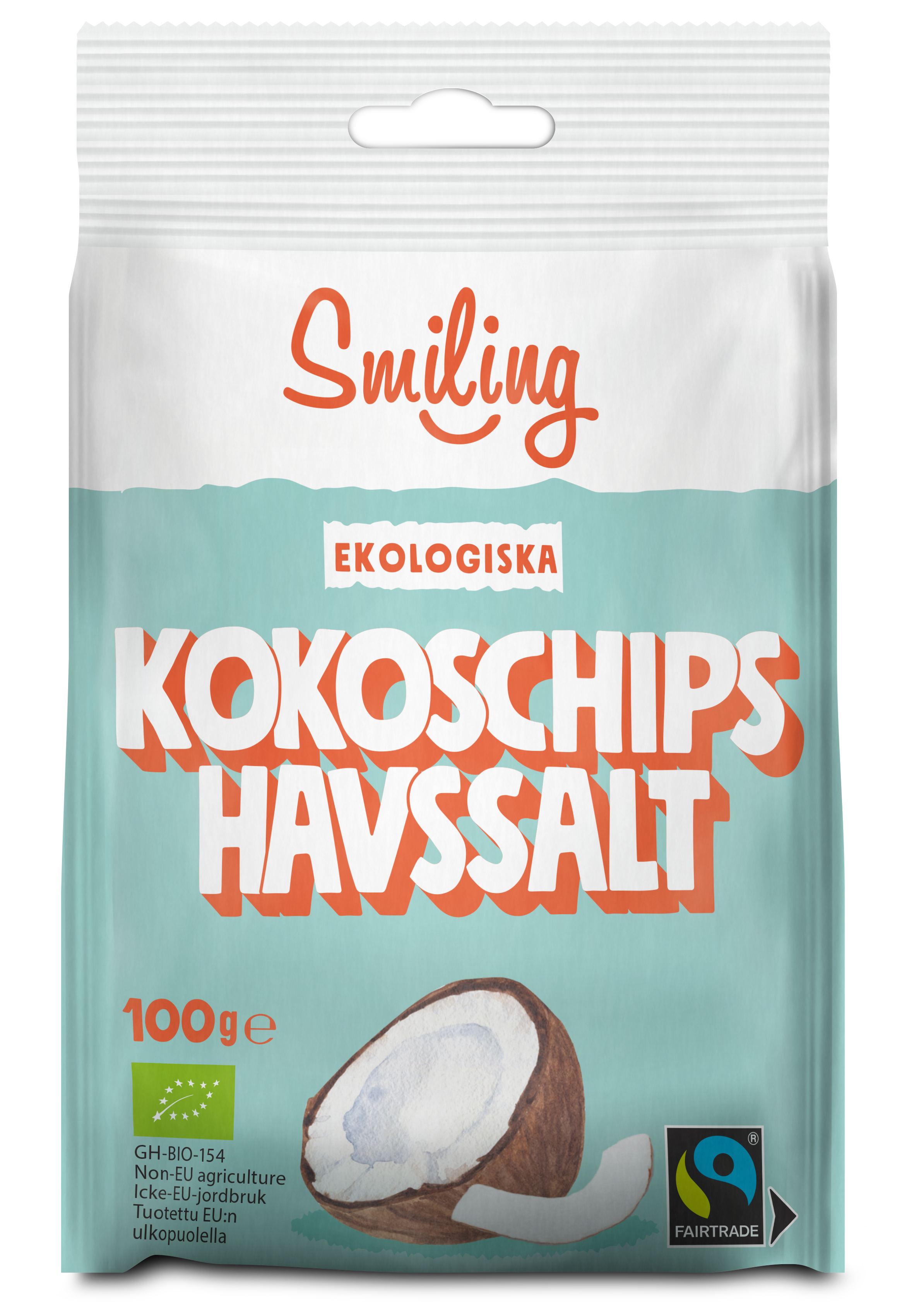 Smiling Kokoschips Havssalt 100 g