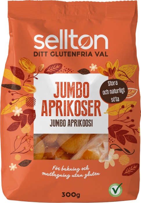 Sellton Aprikoser Jumbo 300 g
