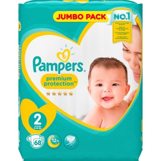 Pampers New Baby S2 4-8 kg 68 st