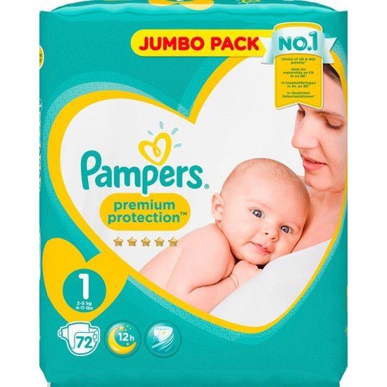Pampers New Baby S1 2-5kg 72 st