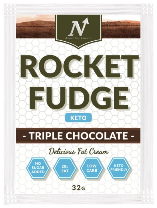 Nyttoteket Rocket Fudge 3 KETO Triple Chocolate 32 g