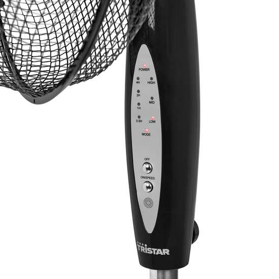 Tristar Golvfläkt 40 cm Svart med Fjärrkontroll