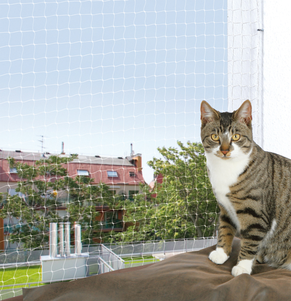 Trixie Cat Protect Kattnät Transparent 8x3 m