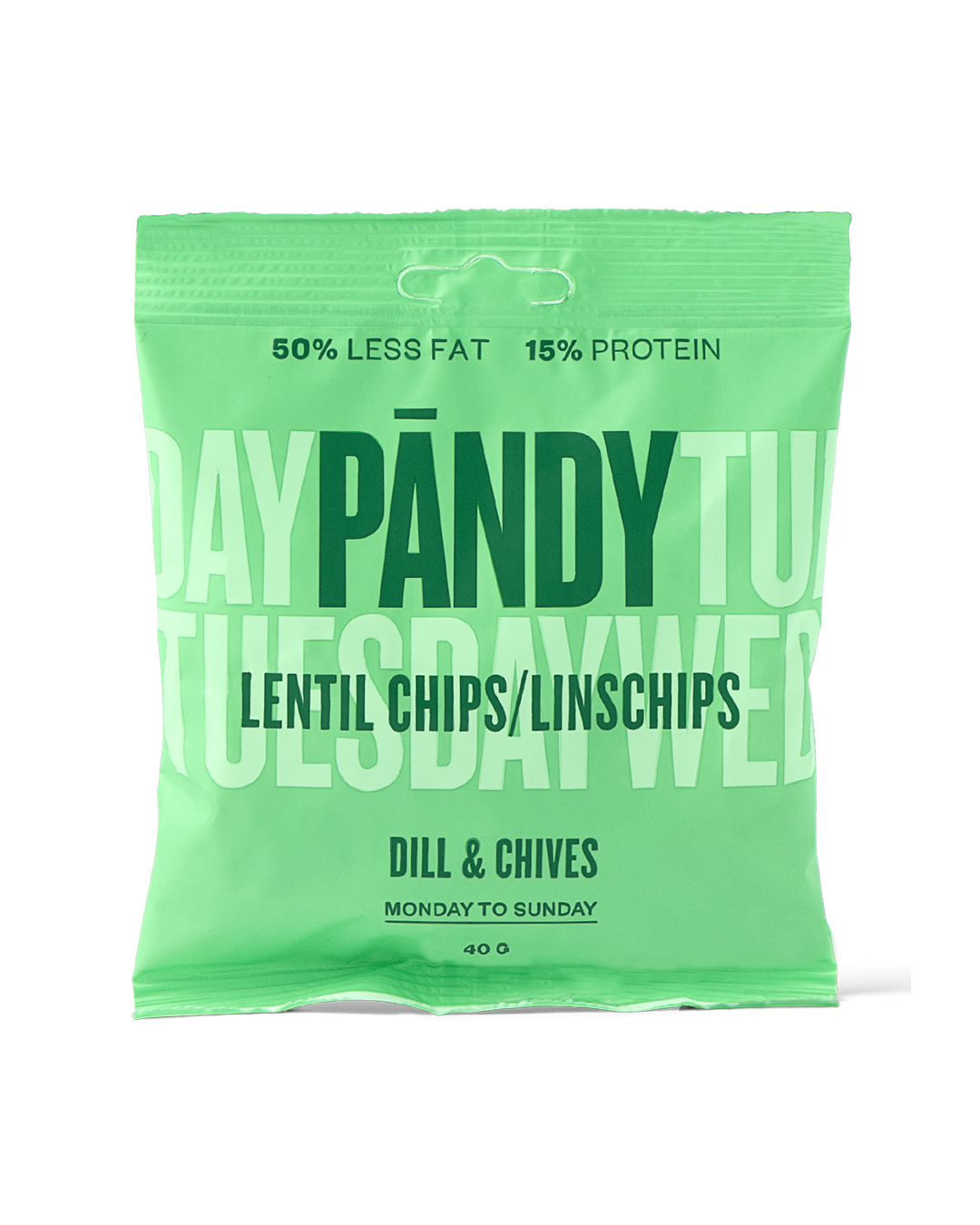 Pändy Linschips Dill & Gräslök 40 g