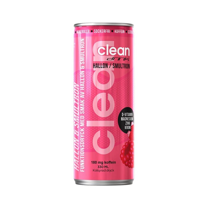 Clean Drink Hallon/Smultron 330 ml