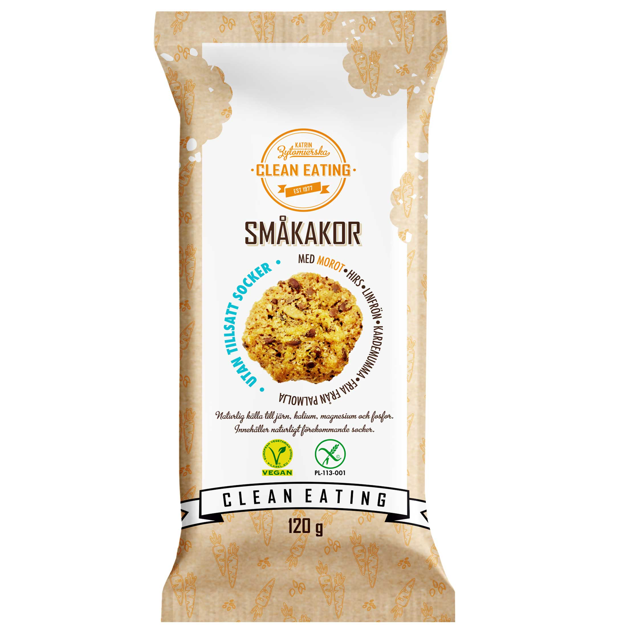 Clean Eating Småkakor Morot 120 g