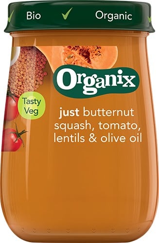 Organix Butternut, Squash, Tomat, Linser & Olivolja 190 g