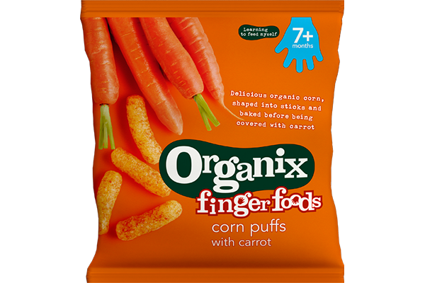 Organix Corn Puffs Carrot 20 g