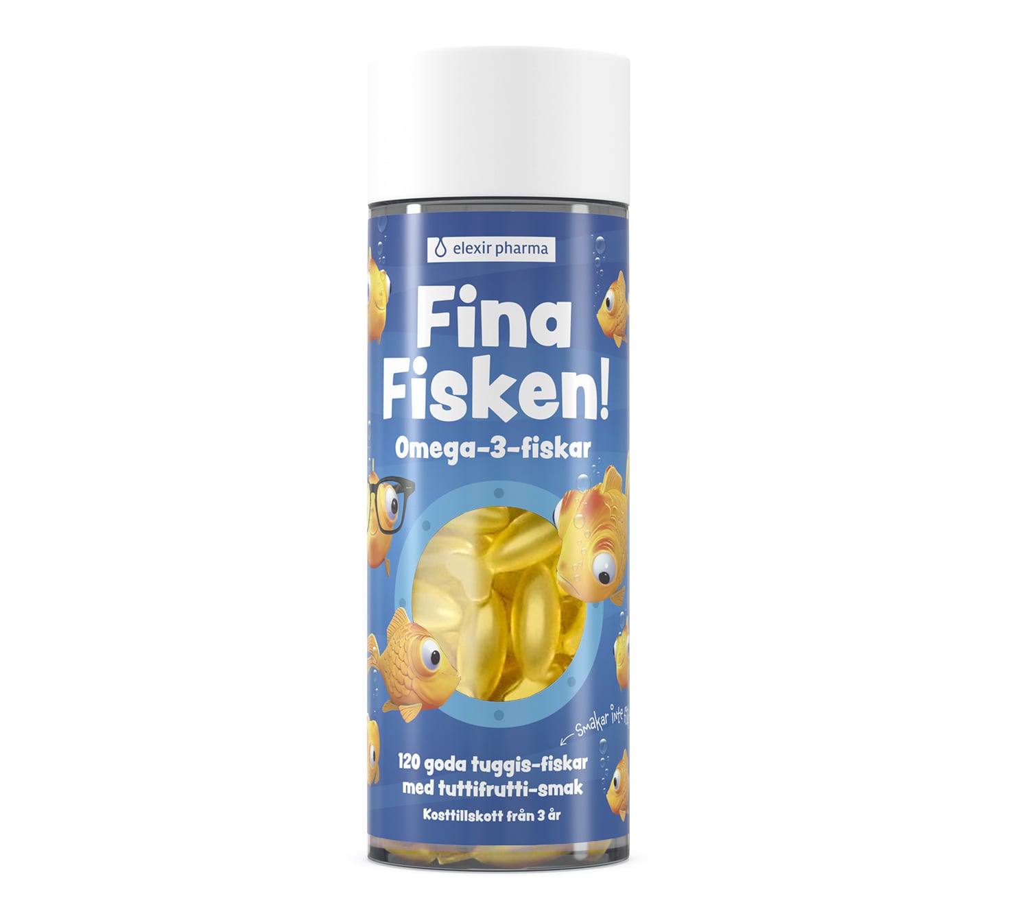 Elexir Pharma Fina Fisken 120 Tuggkapslar